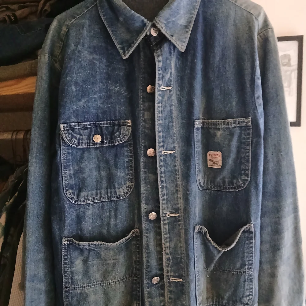 ☆Vintage 80s Pointer Brand Unlined Chore Jacket - Picture 2 of 12
